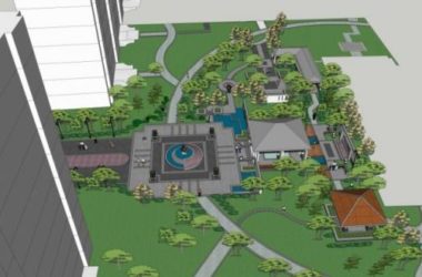 Modern Chinese-Style Square Landscape Model in SketchUp-BIM WORLD