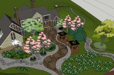 Modern Villa Landscape Design in SketchUp-BIM WORLD