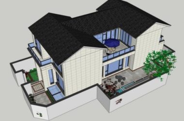 SketchUp Landscape Designs: Villa Gardens, Courtyards, and Chinese-Inspired Styles-BIM WORLD