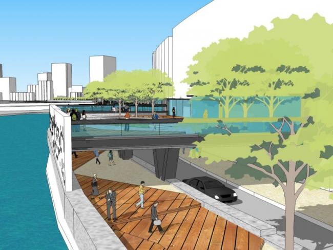 Modern Waterfront Landscape Design in SketchUp