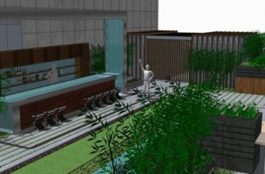 Modern Roof Garden Design in SketchUp: Stylish Landscape Modeling-BIM WORLD