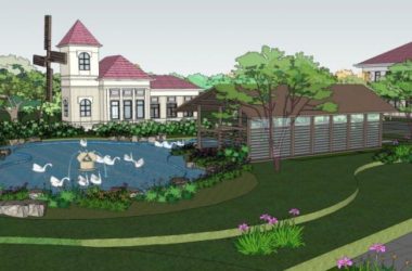 Classical Villa Landscape Design in SketchUp-BIM WORLD