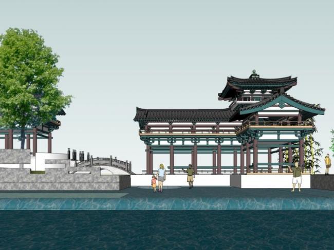 SketchUp Landscape Models: Water Parks, Waterfronts, and Chinese-Inspired Designs