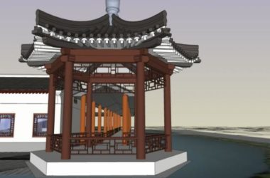 SketchUp Model: Multi-Story Ancient Chinese Academy Renovation in Traditional Style-BIM WORLD