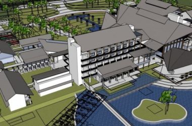 Modern Multi-Story Hotel Complex in Chinese Style | SketchUp Model-BIM WORLD