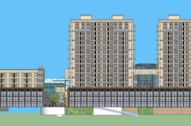 SketchUp Residential Model: High-Rise Commercial and Classical-Style Residential Complex-BIM WORLD