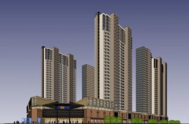 SketchUp Model of a Modern Super High-Rise Urban Complex: Commercial and Residential Design-BIM WORLD