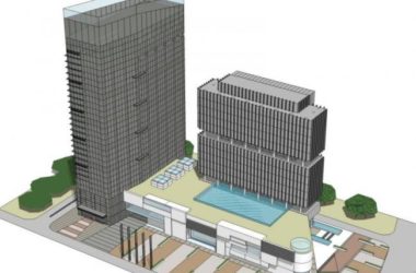 SketchUp Complex Model: Multi-Story Urban Office and Hotel in Modern Style-BIM WORLD