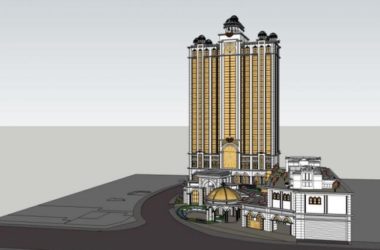 SketchUp Hotel Model | Classical High-Rise Design-BIM WORLD