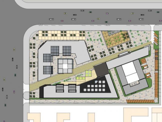 SketchUp Business Model: Modern Low-Level Clubhouse Design
