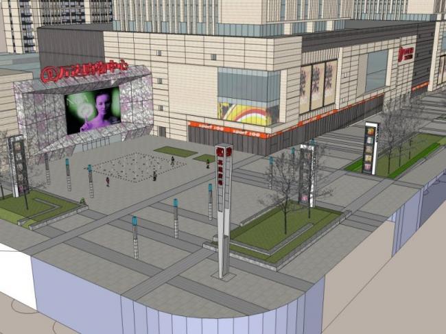 SketchUp Complex Model: Multi-Story Classical Commercial and Residential Building with Ground Floor Retail
