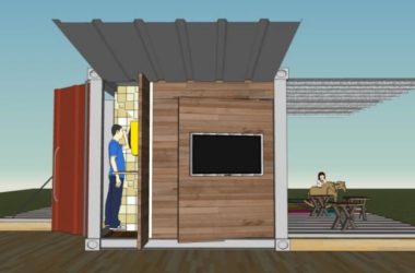 Modern Residential Container Renovation Model in SketchUp-BIM WORLD