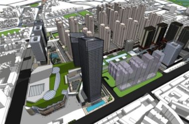 SketchUp Complex Model: Multi-Story Modern Commercial Building with Offices and Hotel-BIM WORLD