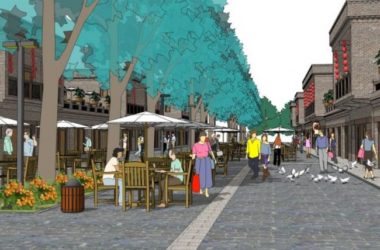 Modern Commercial Landscape Design in SketchUp-BIM WORLD