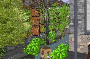 SketchUp Landscape Model: Commercial Spaces with Chinese Design Elements-BIM WORLD