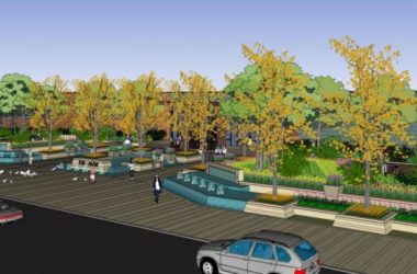 Modern Commercial Landscape Design | SketchUp 3D Model-BIM WORLD