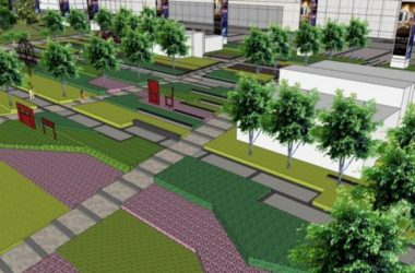 Modern Commercial Landscape Design in SketchUp-BIM WORLD