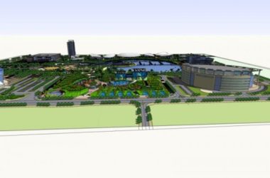 Modern Commercial Landscape Design in SketchUp-BIM WORLD