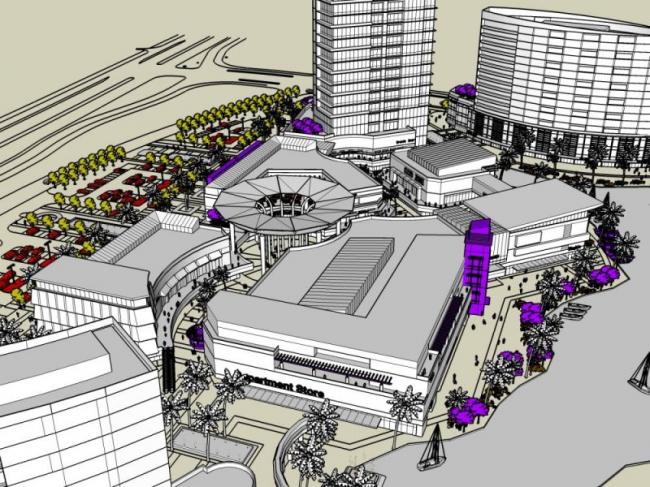 SketchUp Complex Model: Modern Super High-Rise Commercial, Hotel, Office, and Residential Tower