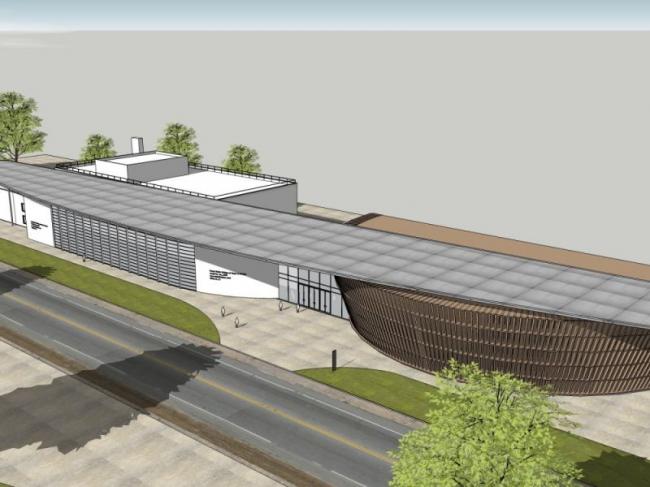 SketchUp Cultural Model: Modern Multi-Story Music Hall Architecture