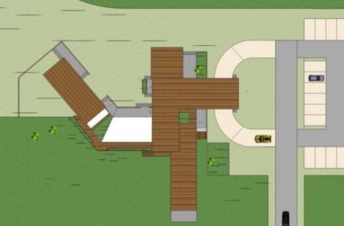 SketchUp Business Model: Modern Low-Level Clubhouse Design-BIM WORLD