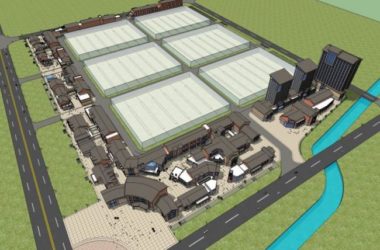 SketchUp Business Model: Modern Multi-Story Commercial Pedestrian Street Design-BIM WORLD