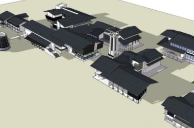 SketchUp Station Road Bridge | Modern Chinese-Style Commercial Pier-BIM WORLD