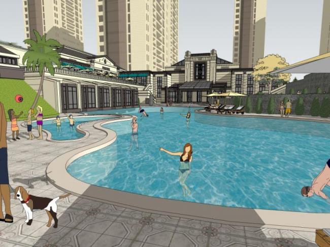SketchUp Business Model: Designing a European-Style Low-Level Clubhouse