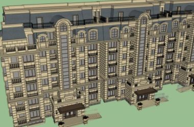 Classical Multi-Story Residential Model in SketchUp-BIM WORLD