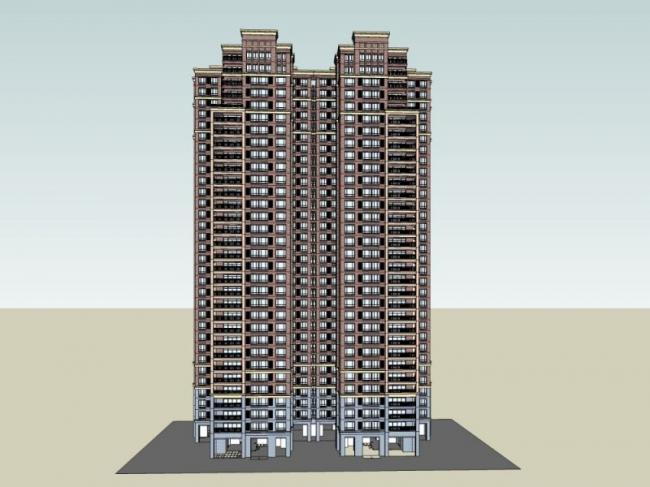 SketchUp Residential Models: Super High-Rise and Classical Style Buildings