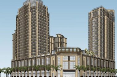 SketchUp Model: Multi-Story Classical Mixed-Use Complex with Ground-Floor Commercial and Residential Units-BIM WORLD