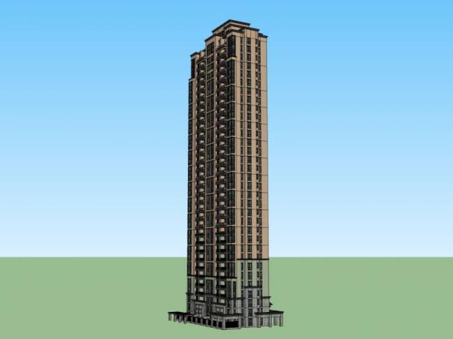 SketchUp Residential Models: High-Rise and Classical Style Homes