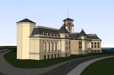SketchUp Business Model: British-Style Multi-Story Clubhouse Design-BIM WORLD