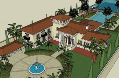 SketchUp Business Model: Modern Multi-Story Clubhouse Design-BIM WORLD
