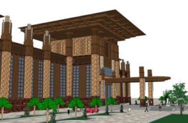 SketchUp Business Model: Modern Chinese-Style Low-Rise Clubhouse Design-BIM WORLD