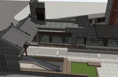 SketchUp Business Model: Designing a Modern Multi-Story Commercial Building in Chinese Style-BIM WORLD