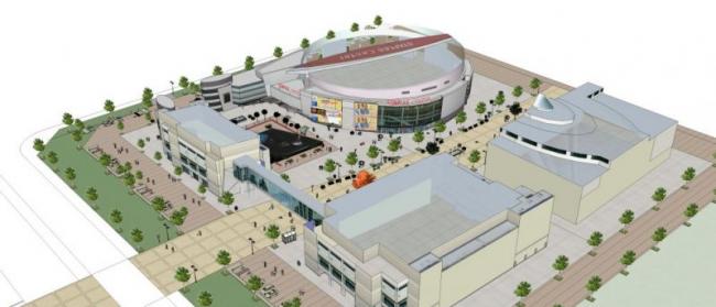 SketchUp Business Model: Modern Multi-Story Commercial Building Design
