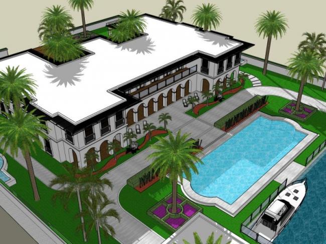 SketchUp Business Model: Modern Low-Level Clubhouse Design