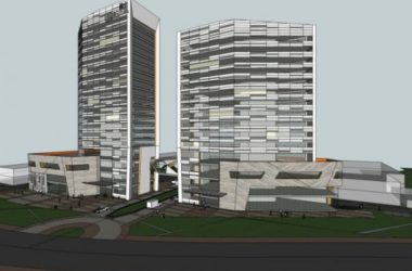 SketchUp Complex Model: Modern Multi-Story Commercial, Residential, Hotel, and Office Building-BIM WORLD