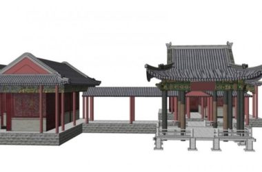 SketchUp Model of Ancient Chinese Pavilion and Traditional Architecture-BIM WORLD