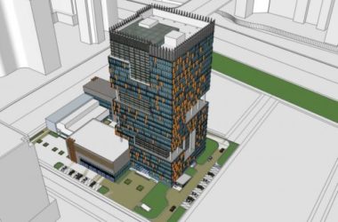Modern Multi-Story Office Building Model in SketchUp-BIM WORLD