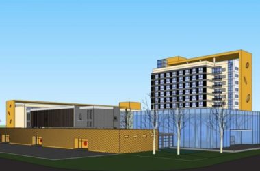 Modern Multi-Story Hotel Model in SketchUp-BIM WORLD