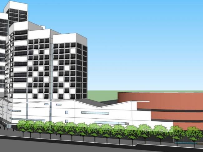 Modern High-Rise Hotel Complex 3D Model in SketchUp