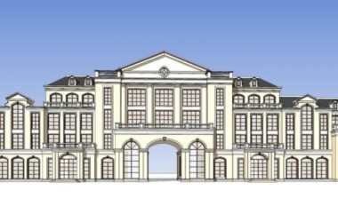 SketchUp Business Model: Multi-Story Classical Style Clubhouse Design-BIM WORLD