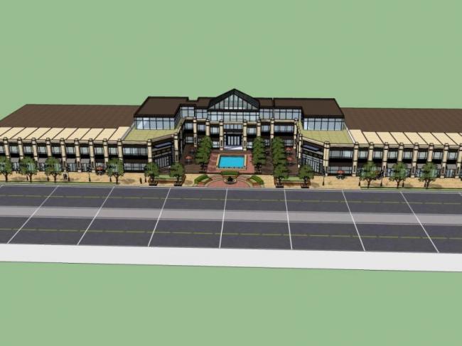 SketchUp Business Model: Designing Modern Low-Rise Commercial Buildings