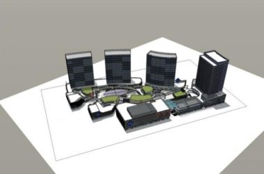 SketchUp Multi-Story Complex: Modern Commercial, Residential, and Office Design-BIM WORLD