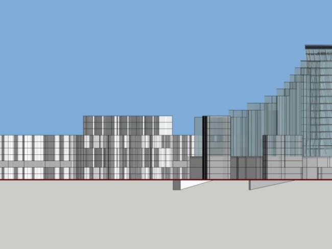 SketchUp Design: Multi-Story Modern Commercial and Residential Complex with Offices
