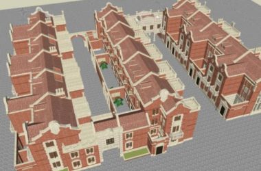 Classical Multi-Story Residential Model in SketchUp-BIM WORLD