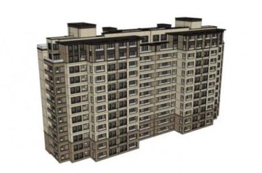 Modern High-Rise Residential Building Model in SketchUp-BIM WORLD