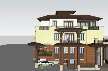 SketchUp Residential Design: Modern Multi-Story Garden Home-BIM WORLD